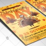 Thanksgiving Day - Autumn Flyer PSD Template - Image 2