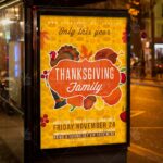 Thanksgiving Family Party - Autumn Flyer PSD Template - Image 3