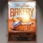 Bakery Shop - Food Flyer PSD Template