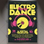 Electro Dance Party - Club Flyer PSD Template