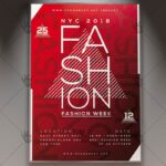 Fashion Week Party - Club Flyer PSD Template