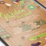 Garden Market - Community A5 Flyer Template