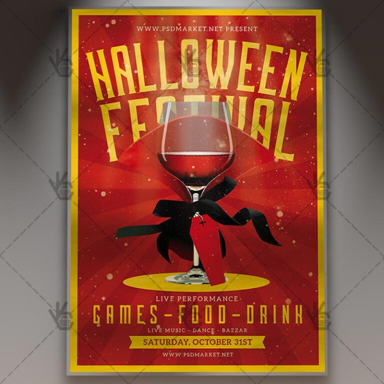 Halloween Festival - Seasonal Flyer PSD Template - Image 1
