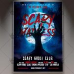 Halloween Scary Madness - Seasonal Flyer PSD Template