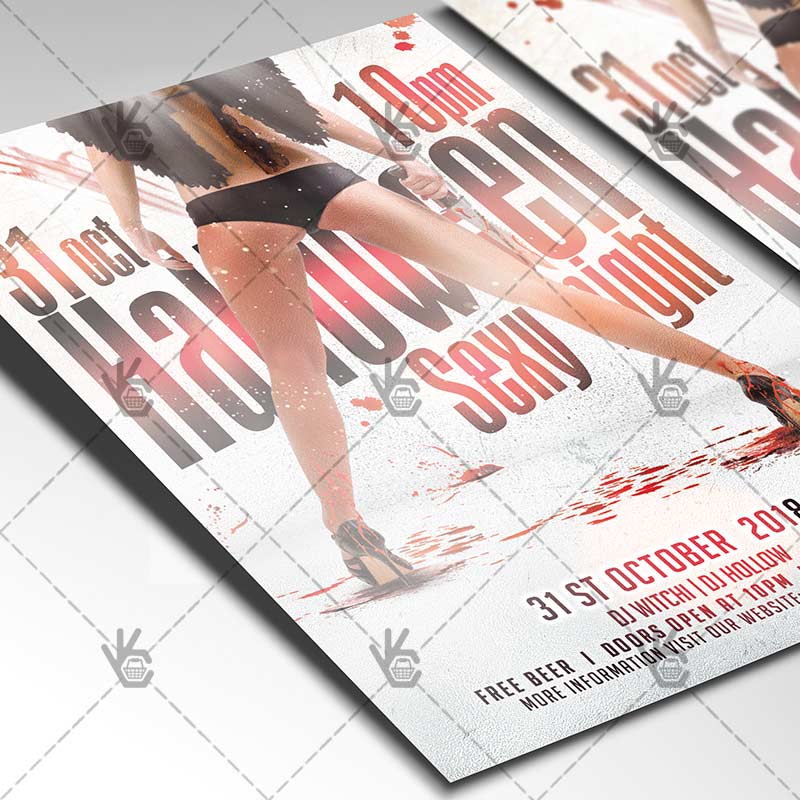 halloween_sexy_night_flyer_psdmarket_2.jpg Halloween Sexy Night - Seasonal Flyer PSD Template - Image 2