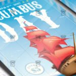 Happy Columbus Day Celebration - Seasonal A5 Flyer Template