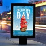 Happy Columbus Day Celebration - Seasonal A5 Flyer Template