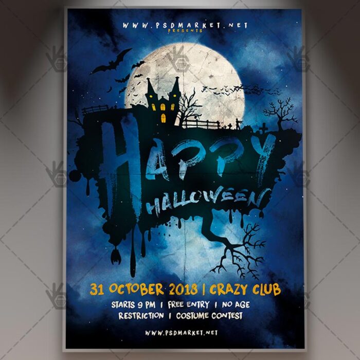 Happy Halloween - Seasonal Flyer PSD Template - Image 1