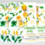 Lemonade Party - Food A5 Flyer Template