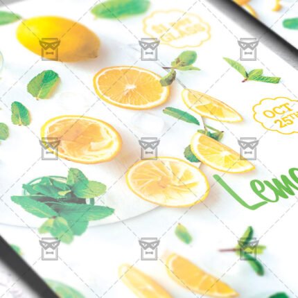Lemonade Party - Food A5 Flyer Template