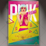 Pink Party - Club Flyer PSD Template