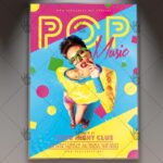Pop Music - Club Flyer PSD Template