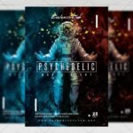 Psychedelic Music Night - Club A5 Flyer Template
