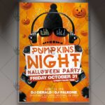 Pumpkin Night - Halloween Flyer PSD Template