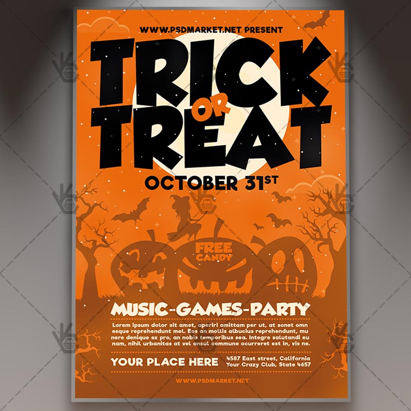 trick_or_treat_flyer_psdmarket_1.jpg Trick or Treat - Halloween Flyer PSD Template - Image 1