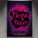 Trick or Treat Night - Halloween Flyer PSD Template