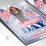 Veterans Day - American Flyer PSD Template - Image 2