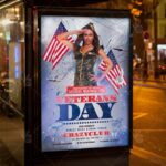 Veterans Day - American Flyer PSD Template - Image 3