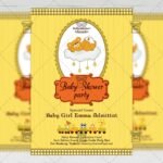 Baby Shower Party - Kids A5 Flyer Template