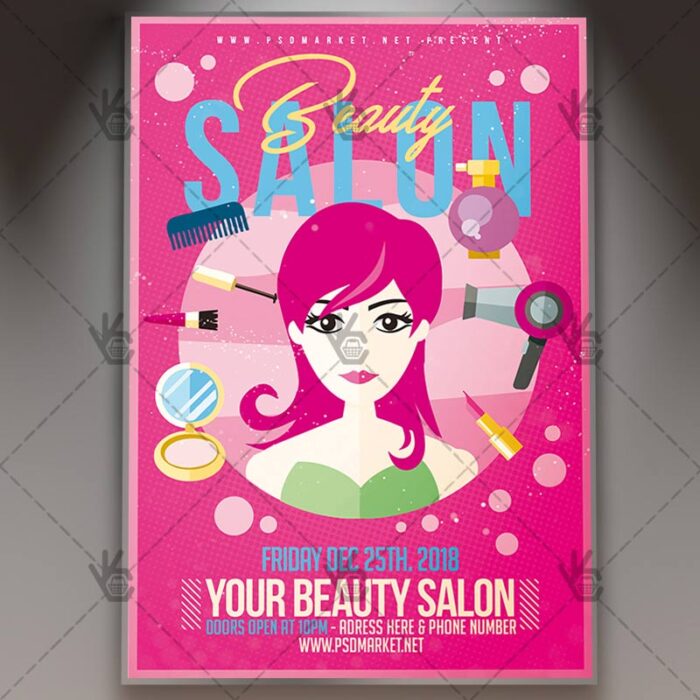 Beauty Salon - Business Flyer PSD Template - Image 1