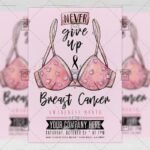 Breast Cancer Day - Community A5 Flyer Template