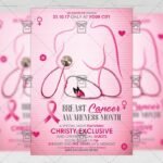 Breast Cancer Month - Community A5 Flyer Template