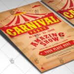 Carnival Amazing Show - Circus Flyer PSD Template - Image 2