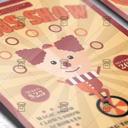 Download Circus Show PSD Flyer Template Now