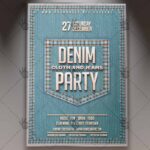 Denim Jeans Party - Club Flyer PSD Template