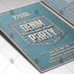 Denim Jeans Party - Club Flyer PSD Template - Image 2
