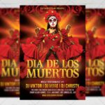 Download Dia de Los Muertos Celebration PSD Flyer Template Now