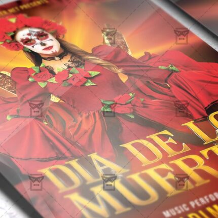Download Dia de Los Muertos Celebration PSD Flyer Template Now