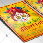 Dia De Los Muertos - Mexican Flyer PSD Template - Image 2