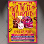 Dia De Los Muertos Party - Mexican Flyer PSD Template