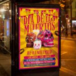 Dia De Los Muertos Party - Mexican Flyer PSD Template - Image 3