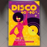 Disco 80s-90s - Club Flyer PSD Template