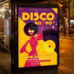 Disco 80s-90s - Club Flyer PSD Template - Image 3