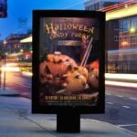 Halloween Candy Party - Seasonal A5 Flyer Template