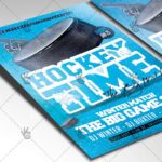 Hockey Time - Sport Flyer PSD Template - Image 2