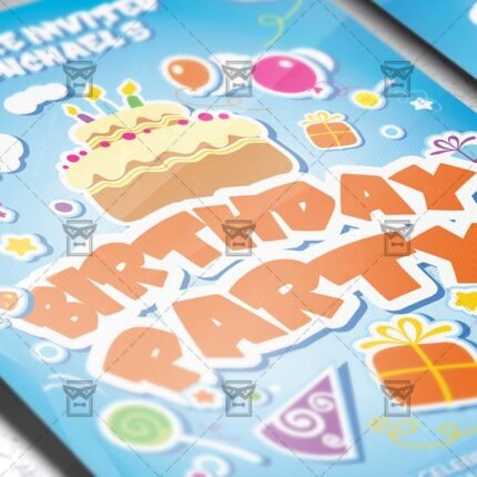 Download Kids Birthday PSD Invitation Card Template Now