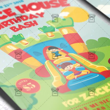 Download Kids Birthday Bash PSD Invitation Card Template Now