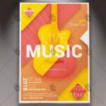 Live Music - Club Flyer PSD Template