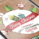 Merry Christmas 2017 - Seasonal A5 Flyer Template