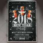 New Year Party - Winter Flyer PSD Template