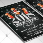 New Year Party - Winter Flyer PSD Template - Image 2