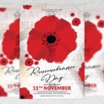 Download Remembrance Day PSD Flyer Template Now