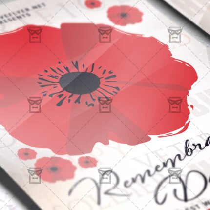 Download Remembrance Day PSD Flyer Template Now