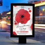 Download Remembrance Day PSD Flyer Template Now