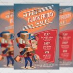 Super Black Friday Sale Flyer - Business A5 Template