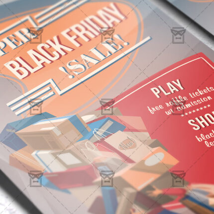 Super Black Friday Sale Flyer - Business A5 Template
